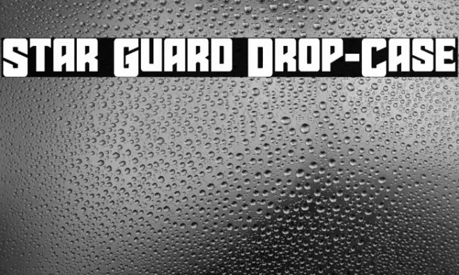 Star Guard Drop-Case Font examples