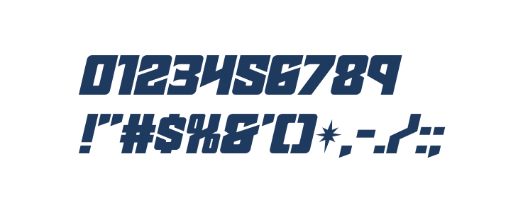 Star Guard Expanded Italic Other Characters