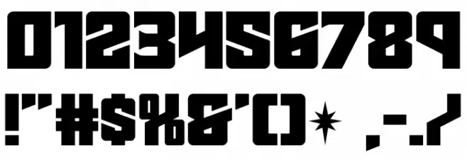 Star Guard Expanded Font OTHER CHARS