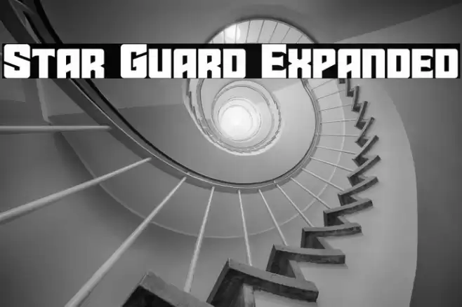 Star Guard Expanded Font examples