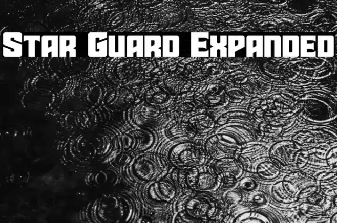 Star Guard Expanded Font examples