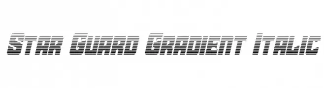 Star Guard Gradient Italic  Fuentes Gratis Descargar
