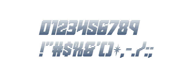 Star Guard Gradient Italic Other Characters