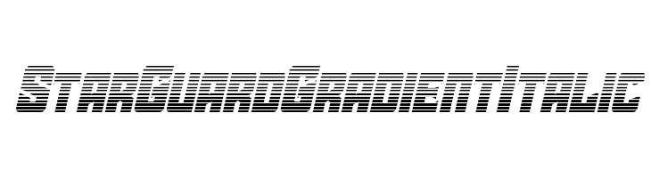 Star Guard Gradient Italic  नि: शुल्क फ़ॉन्ट्स डाउनलोड