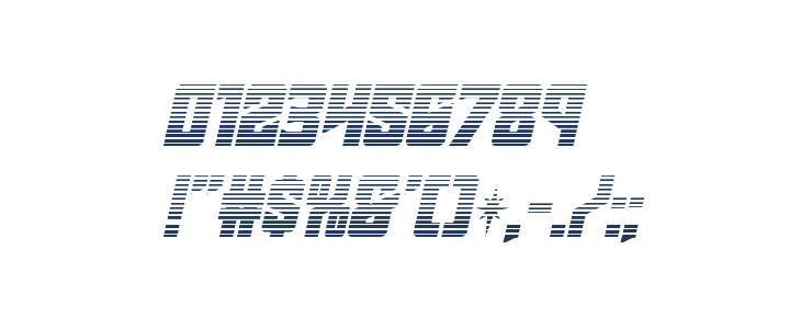 Star Guard Gradient Italic Other Characters