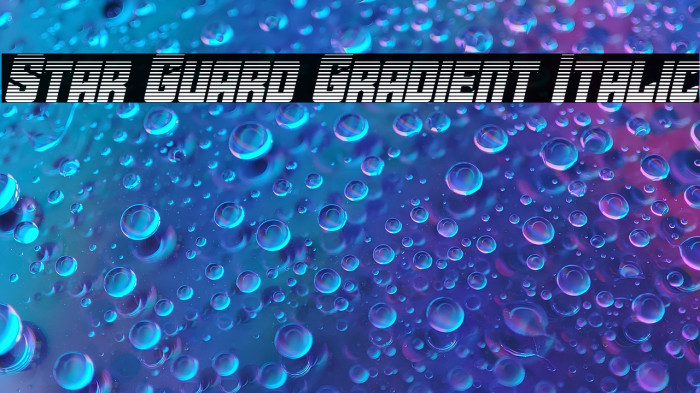 Star Guard Gradient Italic Example 3