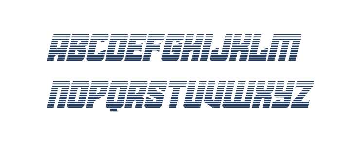 Star Guard Gradient Italic Lowercase