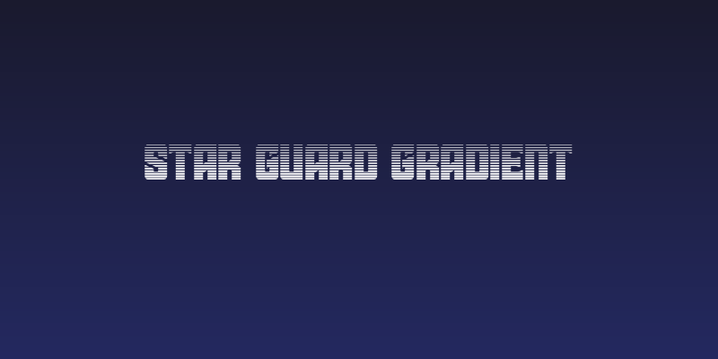 Star Guard Gradient Social Header