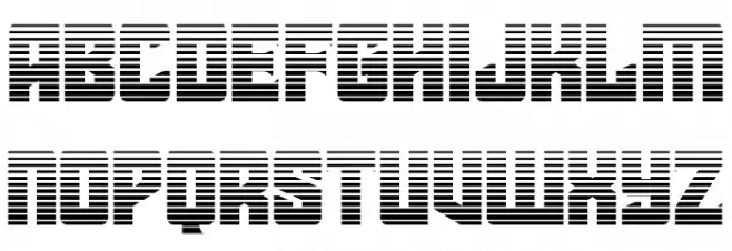 Star Guard Gradient フォント 小文字