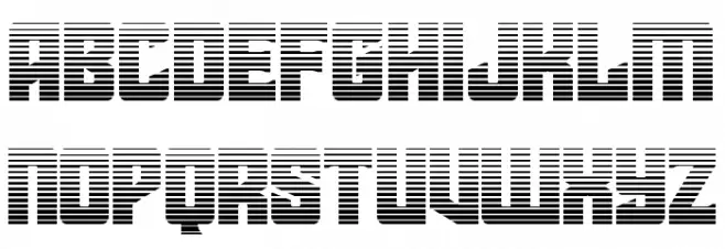 Star Guard Gradient Schriftart Groß