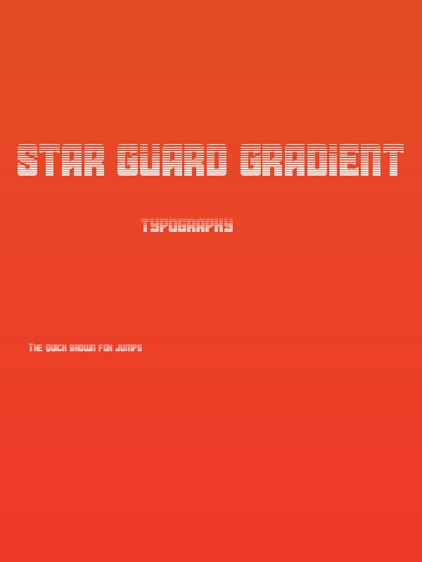 Star Guard Gradient Poster