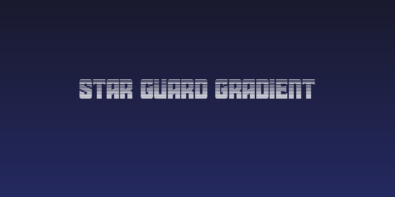 Star Guard Gradient Social Header