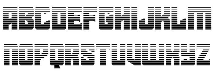 Star Guard Gradient Font LOWERCASE