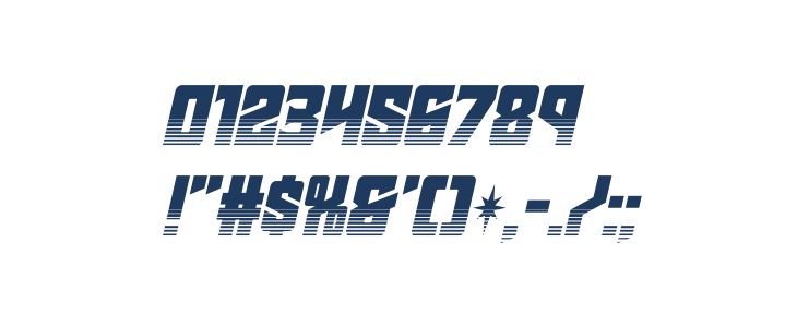 Star Guard Halftone Italic Other Characters