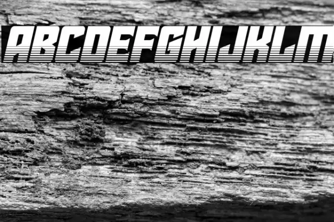 Star Guard Halftone Italic Font examples