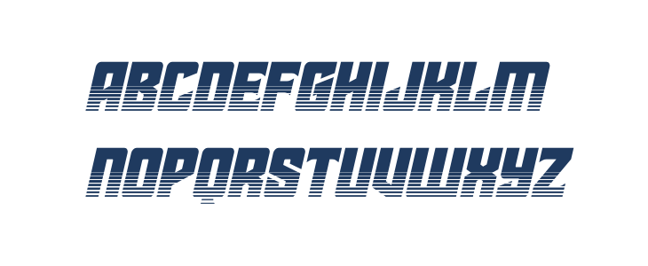 Star Guard Halftone Italic Lowercase