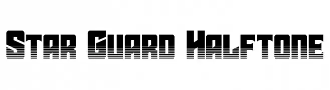 Star Guard Halftone  नि: शुल्क फ़ॉन्ट्स डाउनलोड