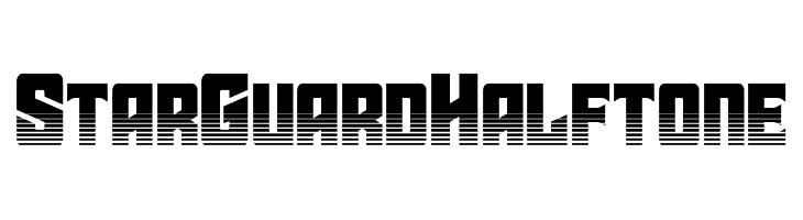 Star Guard Halftone  नि: शुल्क फ़ॉन्ट्स डाउनलोड