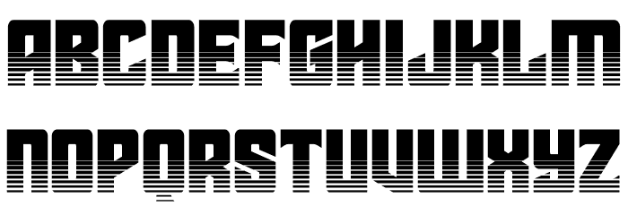 Star Guard Halftone Font LOWERCASE