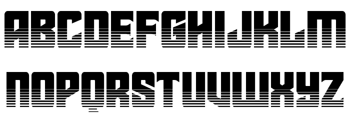 Star Guard Halftone Font LOWERCASE