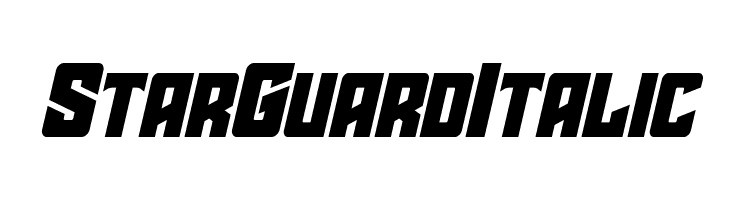 Star Guard Italic  font caratteri gratis
