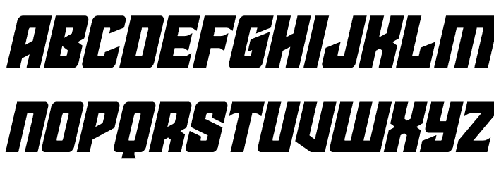 Star Guard Italic Font LOWERCASE