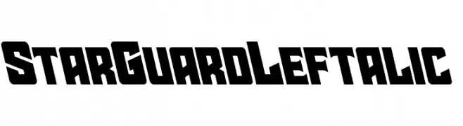 Star Guard Leftalic  フリーフォントのダウンロード