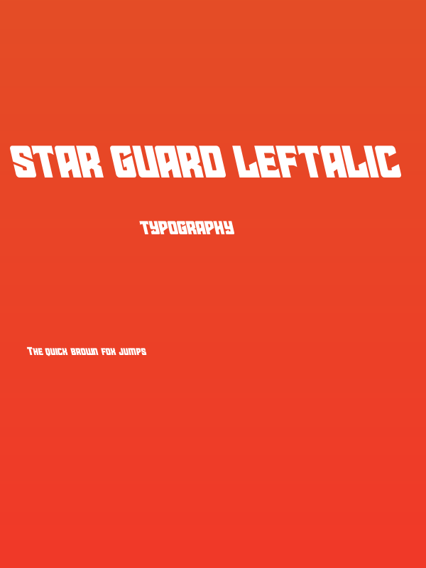 Star Guard Leftalic Poster