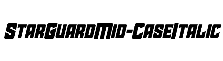 Star Guard Mid-Case Italic  les polices de caractères gratuit tlcharger