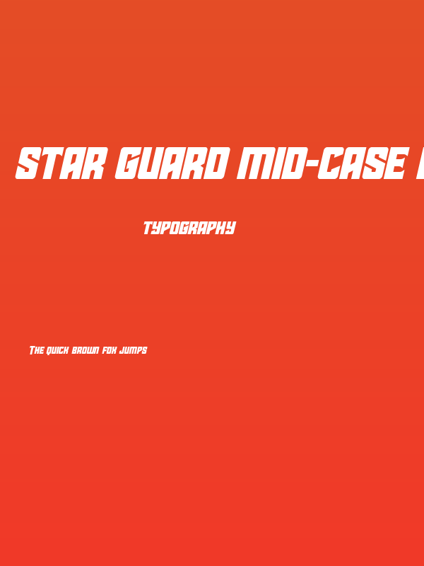 Star Guard Mid-Case Italic Poster