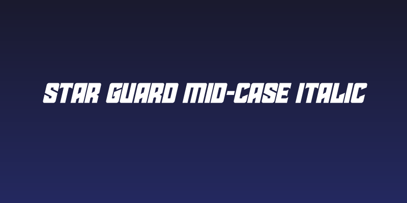 Star Guard Mid-Case Italic Social Header
