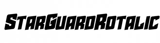 Star Guard Rotalic  Fuentes Gratis Descargar