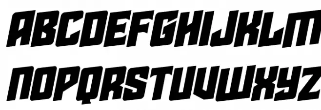 Star Guard Rotalic Schriftart Groß