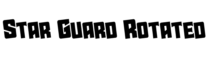 Star Guard Rotated  font caratteri gratis