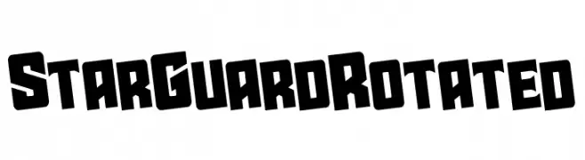 Star Guard Rotated  Descarca Fonturi Gratis