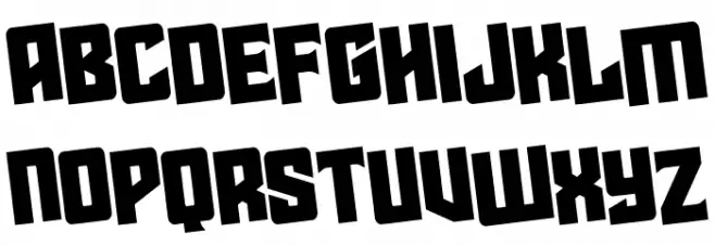 Star Guard Rotated Schriftart Groß