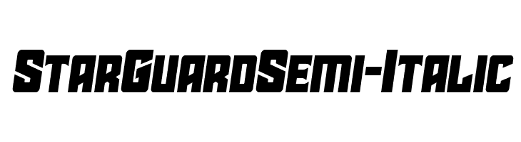 Star Guard Semi-Italic  Frei Schriftart Herunterladen