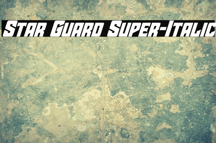 Star Guard Super-Italic Example 1