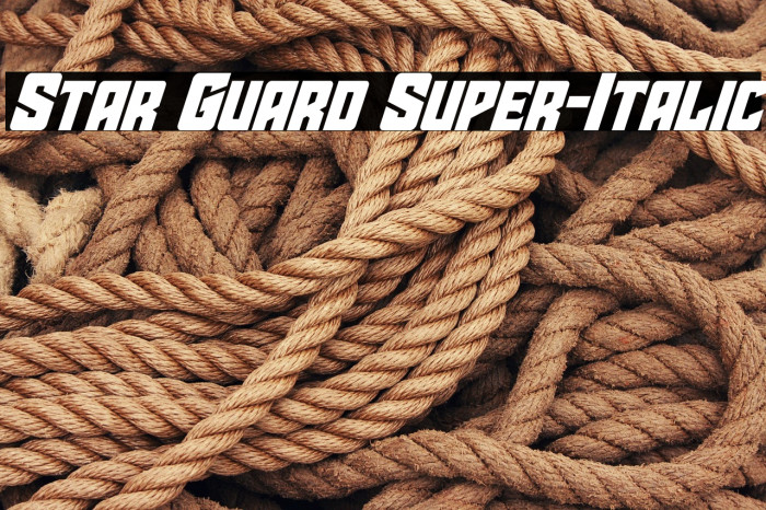 Star Guard Super-Italic Example 3