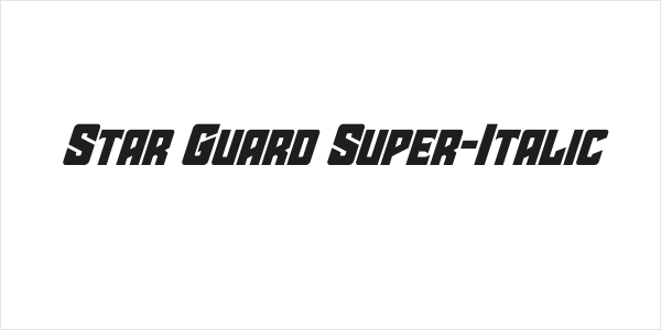Star Guard Super-Italic Logo