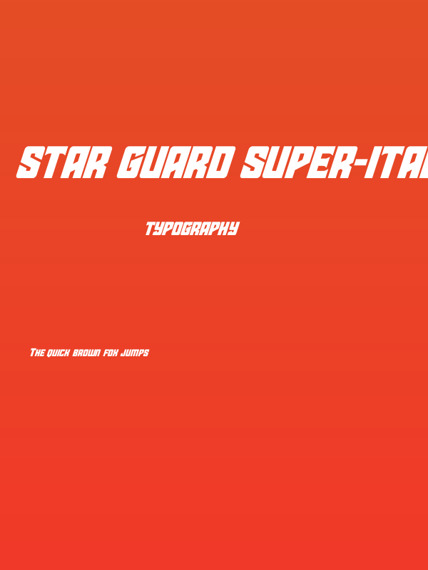 Star Guard Super-Italic Poster