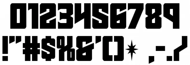 Star Guard Font OTHER CHARS