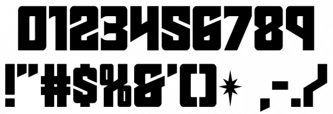 Star Guard Font OTHER CHARS