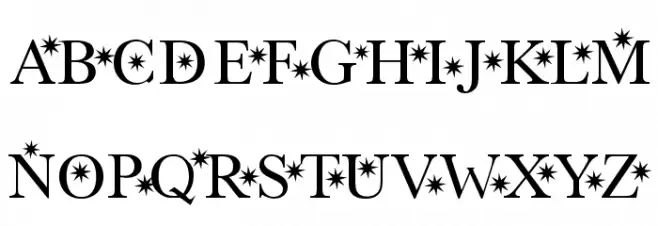 Star Hound Schriftart Kleinbuchstaben