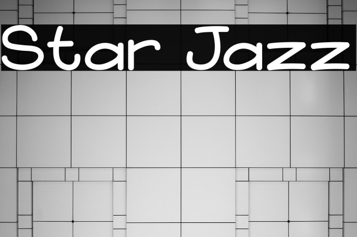 Star Jazz Font examples