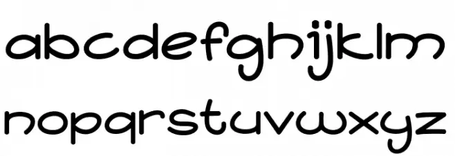 Star Jazz फ़ॉन्ट लोअरकेस