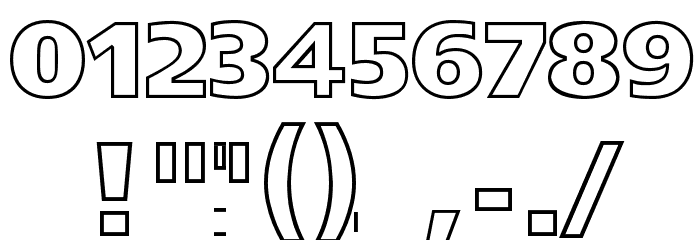 Star Jedi Hollow Font OTHER CHARS