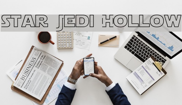 Star Jedi Hollow Font examples