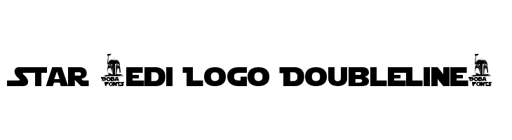 Star Jedi Logo DoubleLine1  नि: शुल्क फ़ॉन्ट्स डाउनलोड
