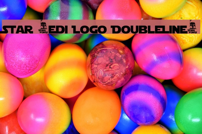 Star Jedi Logo DoubleLine1 Fonte examples